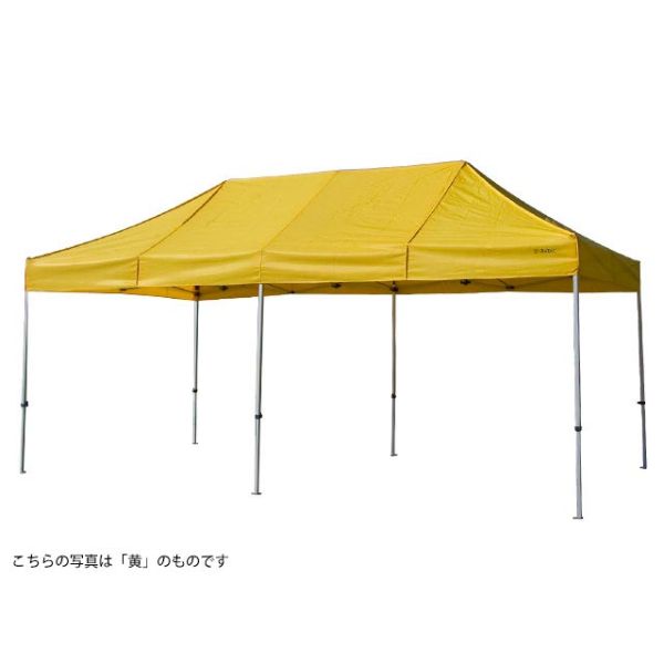 大型テント テラモトかんたんてんと切妻型 3.0×6.0m テラモト MZ-590-080-1 ガーデン用品 学校 工場 - 2