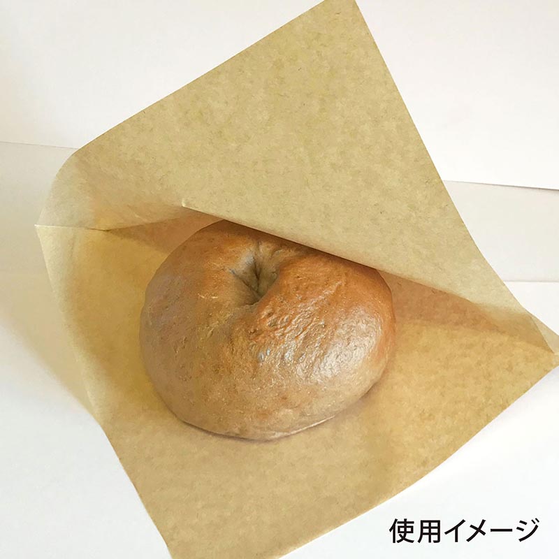 食品包材 バーガー袋M(茶) DELI WRAPIN' 業務用 100枚入