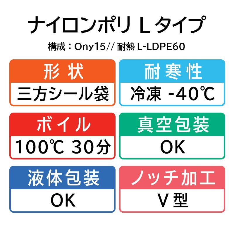 真空袋 ナイロンポリ 新Lタイプ No.21 (32-45) 福助工業