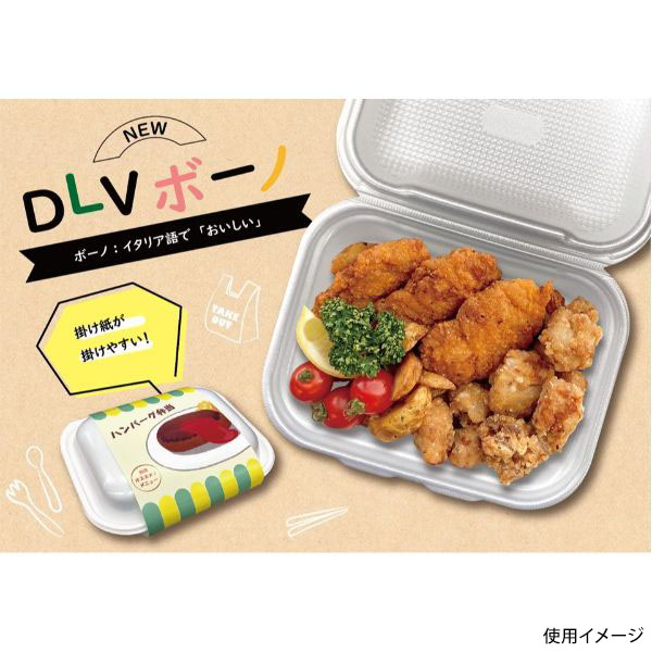 軽食容器 DLVボーノ19-15 タイムス茶W エフピコ | テイクアウト容器の