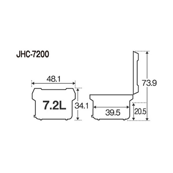 タイガー 業務用電子ジャー JHC-A721 木目（7.2L/4升）【新品