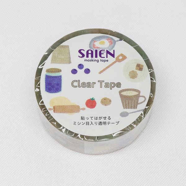 ラッピング用品 マスキングテープ SAIEN 焼き菓子 15mm×3m カミイソ産商 | テイクアウト容器の通販サイト【容器スタイル】