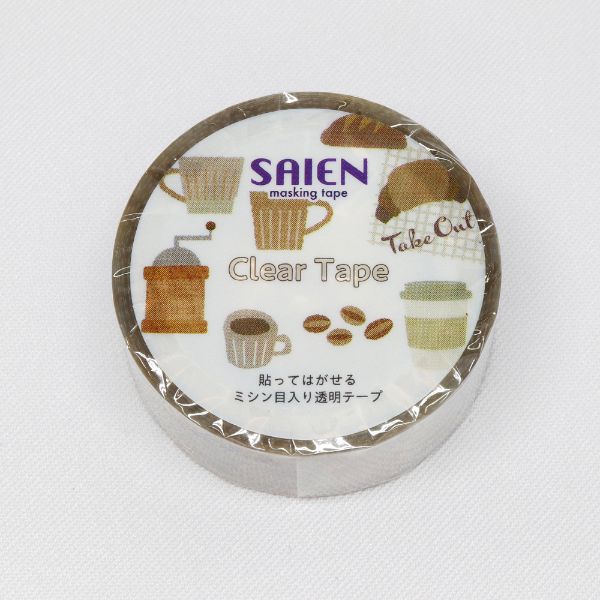 ラッピング用品 マスキングテープ SAIEN 焼き菓子 15mm×3m カミイソ産商 | テイクアウト容器の通販サイト【容器スタイル】