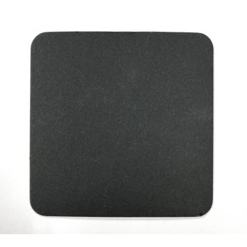 店舗資材 黒原紙コースター角丸型 90mm×0.8mm厚 溝端紙工印刷